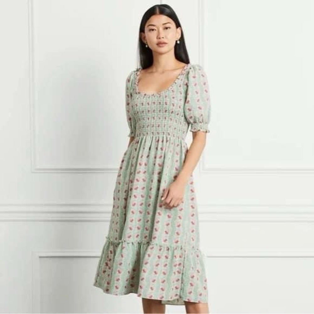Hill House Home Trailing Vines Crepe Louisa dress